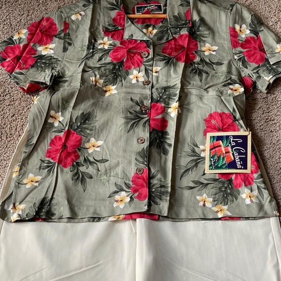 La Cabaña Hawaiian Shirt L Pants PXL Set NWT - Picture 16 of 16